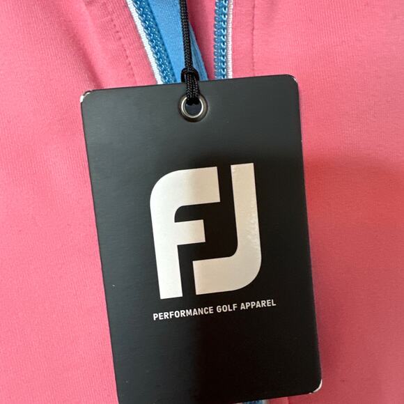 Footjoy Full Zip Knit Vest Calabasas Counrty Club Logo Stretch Size Medium NWT - Picture 5 of 7